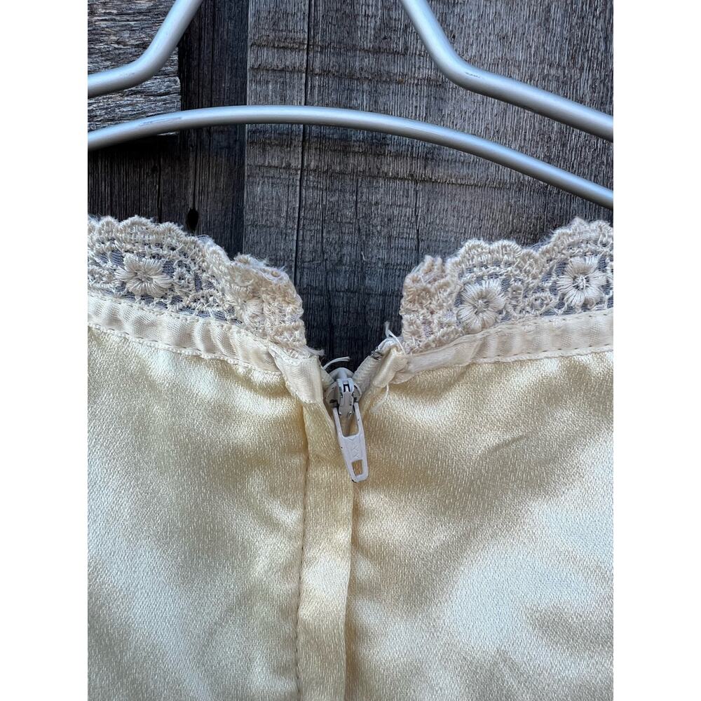 70s Gunne Sax Off White Romantic Victorian Prairie Wedding Dress Sleeves Size 5 - Picture 13 of 16